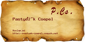 Pastyák Csepel névjegykártya